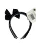 Picture of 3 x Girls Headbands Alice Bands Monochrome Black & White 1 with ribbon BOW NEW