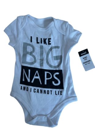 Picture of BABY Grow Body Suit Sleep Vest Romper NEWBORN I LIKE BIG NAPS AND I CANNOT LIE