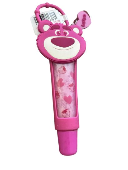 Picture of disney lotso lip gloss pouch strawberry lip gloss with hearts & Lotso charm