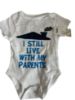 Picture of I still live with my parents baby grow vest body vest body suit 0-3  months