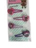 Picture of 4 x lol surprise hair clips with character heart charms