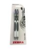 Picture of 2 x Zebra Ola Gel Pens Black and White Design Gel Ink NEW