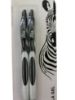 Picture of 2 x Zebra Ola Gel Pens Black and White Design Gel Ink NEW