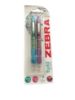 Picture of 2 x zebra z-grip funky ballpoint pens animal brights new boxed