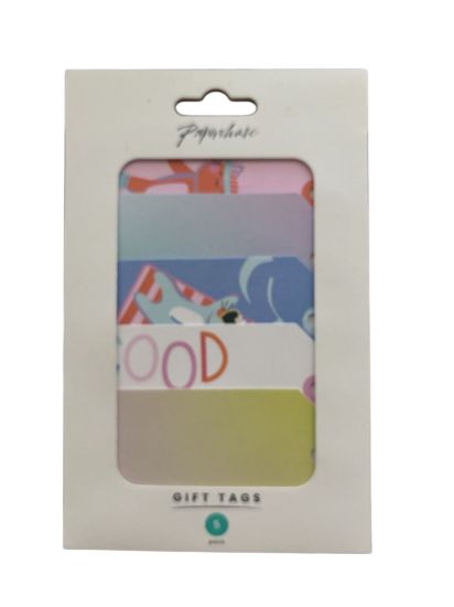 Picture of Paperchase Pack Of 5 Gift Tags Birthday Colourful