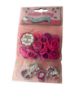 Picture of 150 x Sanrio Hello Kitty Loom Bands & 4 Charms NEW