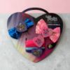 Picture of 6 piece TROLLS Hair bow set 2 glitter bows with charms 4 x bobbles trolls gift