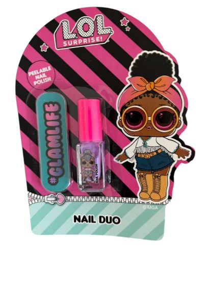 Picture of lol surprise nail polish manicure set lilac polish and emery board GLAMLife