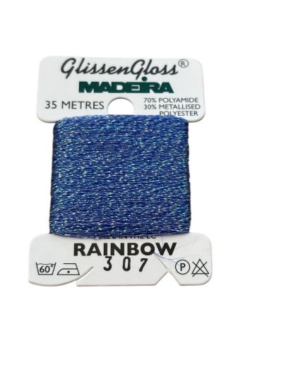 Picture of Madeira GlissenGloss Metallic  Blending Thread 307  Blue