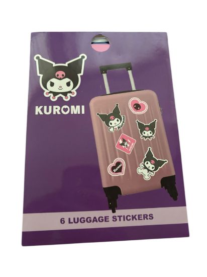 Picture of Sanrio Kuromi Travel Set Kuromi  Luggage Tags NEW6 luggage stickers