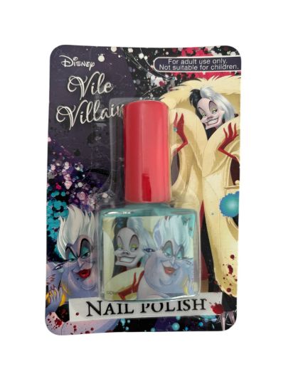 Picture of Disney Vile Villains Nail Polish turquoise Blue New Boxed Gift ADULT USE cruella