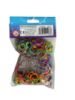 Picture of 300 x stripy loom bands with 12 hooks pack assorted colours