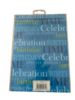 Picture of blue Text Happy Birthday Gift Wrap 2 Sheets 2 Tags