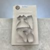 Picture of 4 x metal cookie cutters - shoe, dress perfume bottle lipstick shapes New