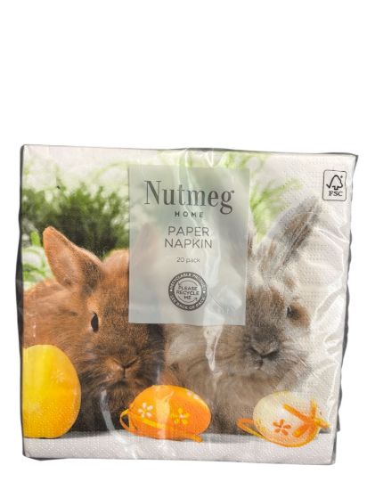 Picture of 20 x  Paper Napkin for Decoupage Easter Bunnys Photograph design NEW