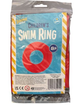 Picture of childrens swim ring swimming ring rubber ring red swim ring