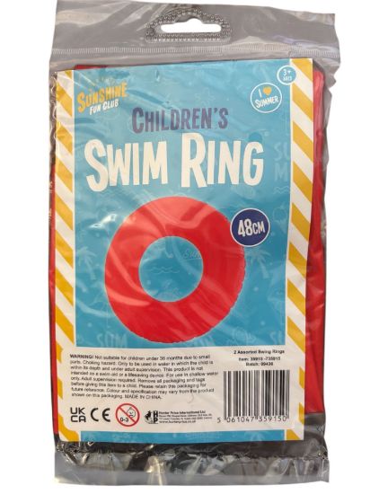 Picture of childrens swim ring swimming ring rubber ring red swim ring