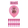 Picture of 15 x Hot Pink Balloons Girls Night Out Caution Hen Party Neon pink Balloons