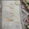 Picture of Bride To Be Sash  white  with gold Design HEN PARTY