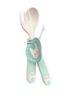 Picture of bonnie the bunny bamboo cutlery fork and spoon new bamboo
