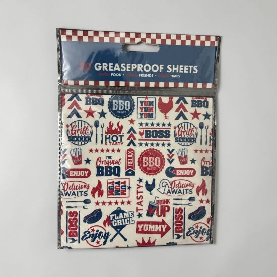 Picture of 20 x BBQ themed  GREASEPROOF PAPER Sheets New -