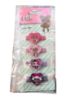 Picture of 4 x lol surprise hair ties bobbles hair elastics with heart shaped character charms