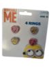 Picture of 4 x despicable me rings