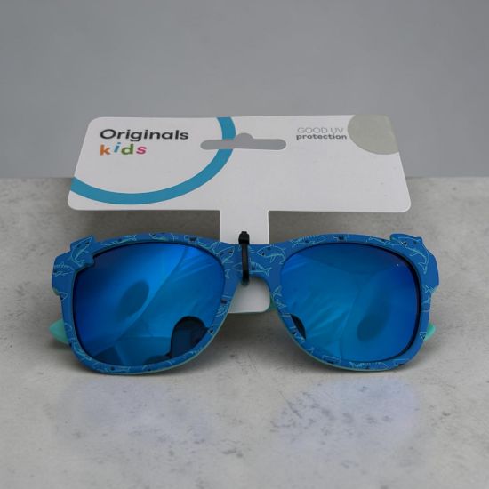 Picture of boys blue shark sunglasses