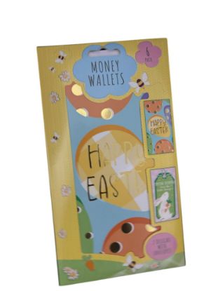 Picture of 6 x easter money wallets with envelopes