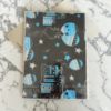 Picture of MENS Gift Wrap set 2 Sheets Gift Wrap and 2 Gift Tags Black blue /silver design
