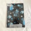 Picture of MENS Gift Wrap set 2 Sheets Gift Wrap and 2 Gift Tags Black blue /silver design