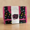 Picture of polka dot Lunch Bag insulated Lunch Bag black with multicolour spots NEW