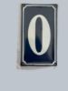 Picture of BLUE French Door number Metal Door Sign - Number 0 ZERO NEW 7 8 9