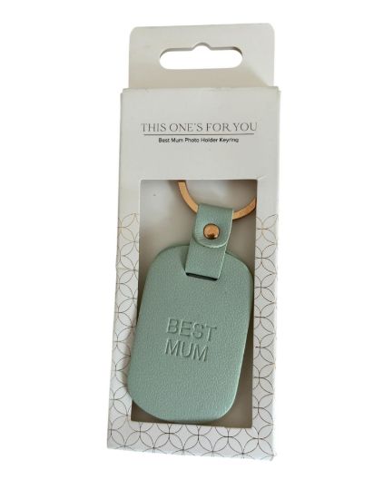 Picture of Best Mum Photo Holder Keyring New