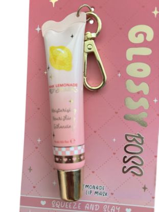 Picture of Glossy Boss Lip mask keyring pink lemonade