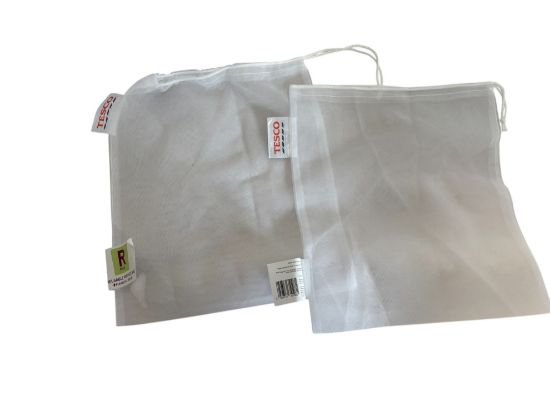 Picture of Vegetable Fruit Storage Bag Recycled  Reusable Fabric  NEW  drawstring tesco