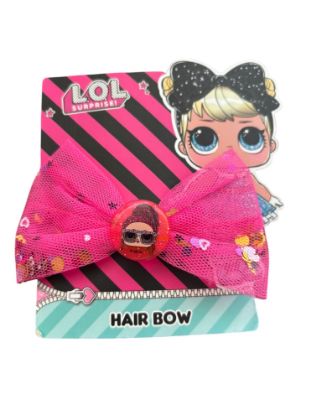 Picture of LOL Surprise - Official Girls Sparkle Alligator Hair Bow Clip new pink
