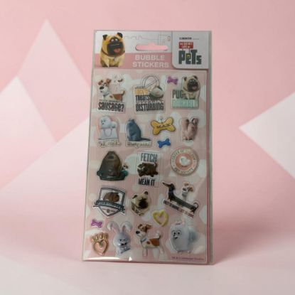 Picture of 17 x The Secret Life of Pets Bubble Stickers New