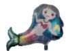 Picture of BLUE MERMAID Foil Balloon Mermaid Balloon for Helium -uninflated 60 x 41 cm NEW