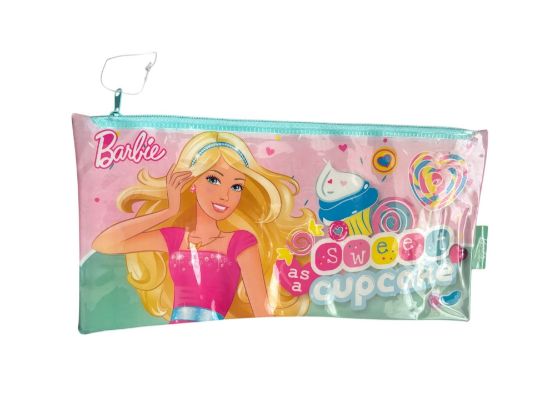 Picture of barbie flat pencil case sweet as cupcake  barbie pencil case