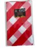 Picture of red diamond pattern Table cover summer [party 140 x 190 cm New