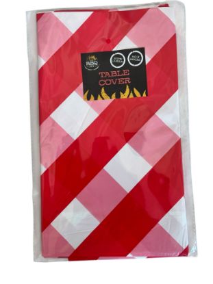 Picture of red diamond pattern Table cover summer [party 140 x 190 cm New