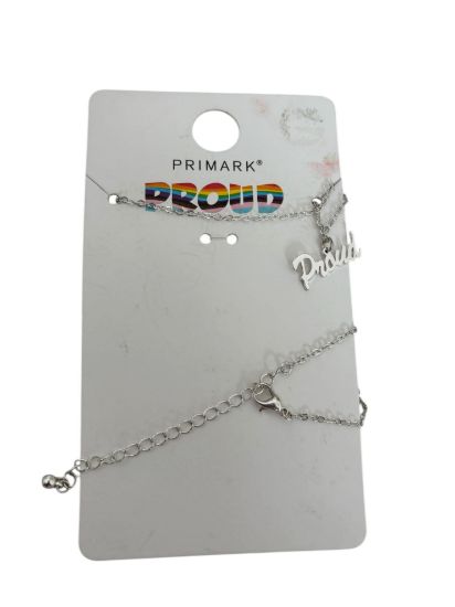 Picture of Pride PROUD Necklace PROUD Charm NEW rainbow pride