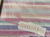 Picture of GIFT WRAP 2 PAPER & 2 TAG SET pink lilac stripey pastel shades NEW