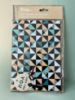 Picture of GIFT WRAP set  GEOMETRIC Shapes blue brown shades Gift wrapping paper and tags 2 sheets 2 tags