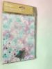 Picture of cosmic GIFT WRAP SET 2 SHEETS +2 silver star TAGS Blue lilac Cosmic design Silver Stars New