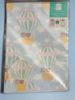Picture of NEW BABY Gift Wrap Set Hot Air Balloon HELLO LITTLE ONE Design 2 sheets girl boy