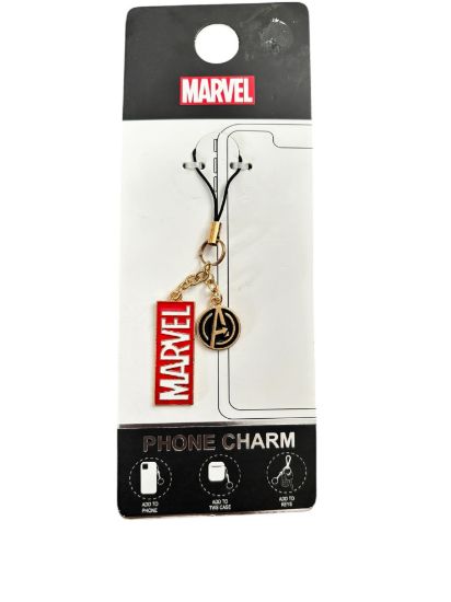 Picture of official Marvel Avengers Phone Charm New Gift logo and avengers charm Phone Charm