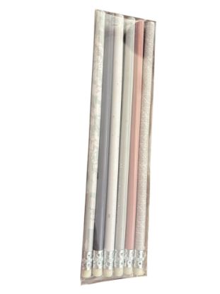Picture of 6 x pastel pencils 3 with quote remember to be you, appreciate, grateful New