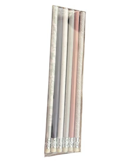 Picture of 6 x pastel pencils 3 with quote remember to be you, appreciate, grateful New